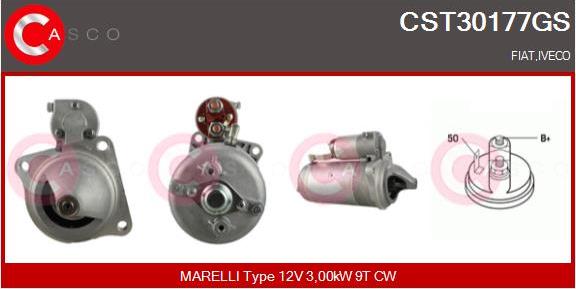 Casco CST30177GS - Starter www.autospares.lv