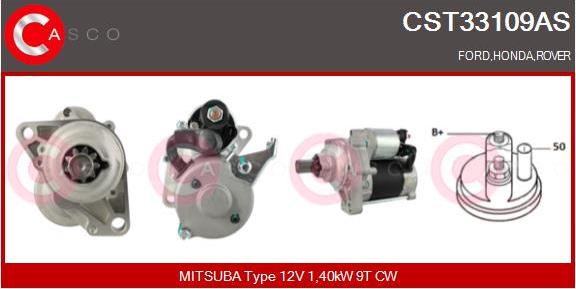 Casco CST33109AS - Starter www.autospares.lv