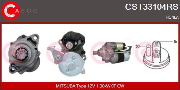 Casco CST33104RS - Starter www.autospares.lv