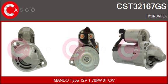 Casco CST32167GS - Starter www.autospares.lv