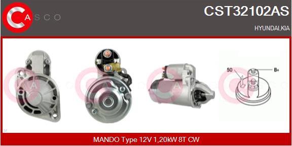 Casco CST32102AS - Starter www.autospares.lv