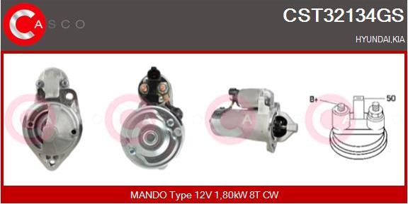 Casco CST32134GS - Starter www.autospares.lv