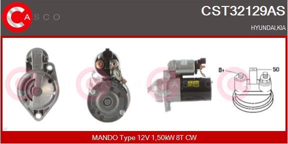 Casco CST32129AS - Starter www.autospares.lv