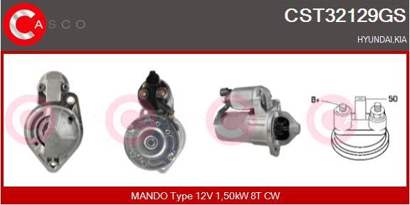 Casco CST32129GS - Starter www.autospares.lv