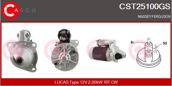 Casco CST25100GS - Starter www.autospares.lv