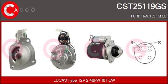 Casco CST25119GS - Starter www.autospares.lv