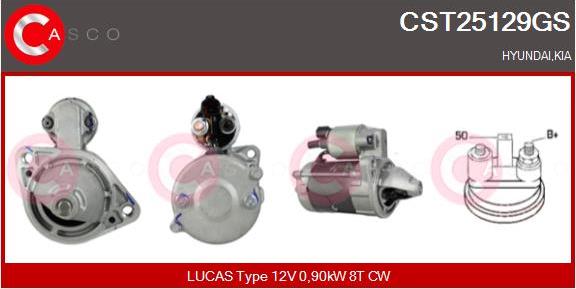 Casco CST25129GS - Стартер www.autospares.lv