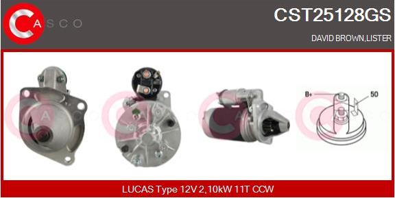 Casco CST25128GS - Стартер www.autospares.lv