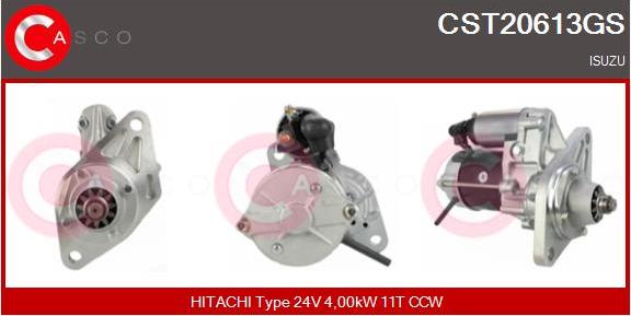 Casco CST20613GS - Starteris www.autospares.lv