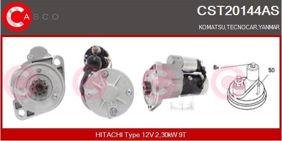 Casco CST20144AS - Стартер www.autospares.lv