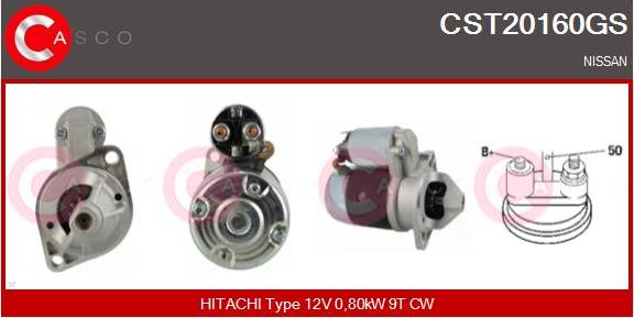 Casco CST20160GS - Starter www.autospares.lv