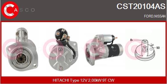 Casco CST20104AS - Starter www.autospares.lv