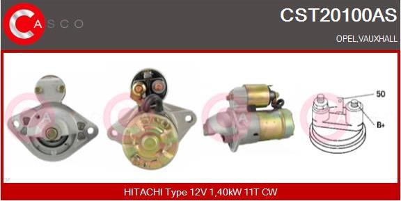 Casco CST20100AS - Starter www.autospares.lv