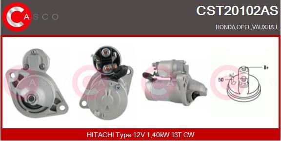 Casco CST20102AS - Starter www.autospares.lv