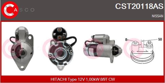 Casco CST20118AS - Starter www.autospares.lv