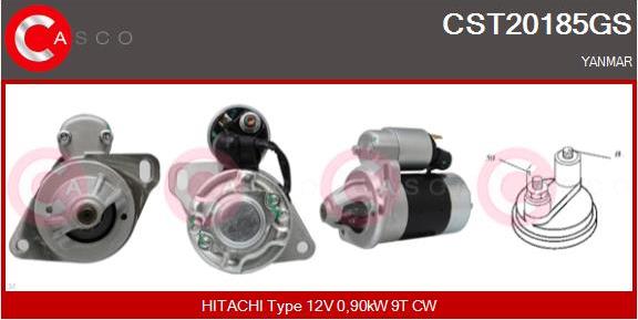 Casco CST20185GS - Starter www.autospares.lv