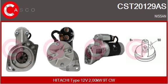 Casco CST20129AS - Starteris www.autospares.lv