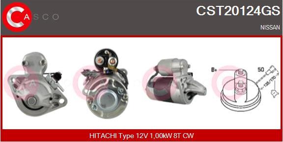 Casco CST20124GS - Starter www.autospares.lv