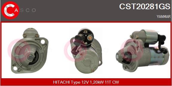 Casco CST20281GS - Starteris www.autospares.lv