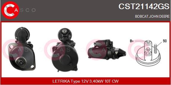 Casco CST21142GS - Starteris www.autospares.lv