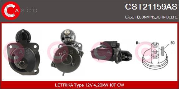 Casco CST21159AS - Стартер www.autospares.lv