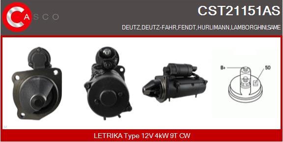 Casco CST21151AS - Стартер www.autospares.lv