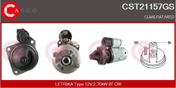 Casco CST21157GS - Starter www.autospares.lv