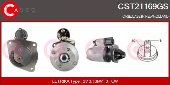 Casco CST21169GS - Стартер www.autospares.lv