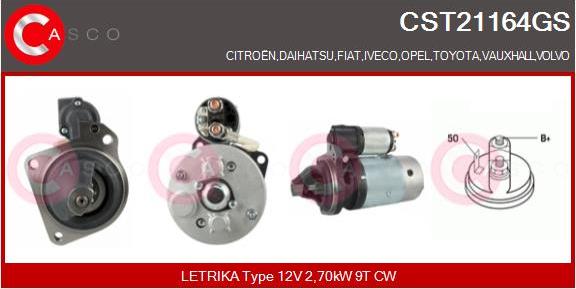 Casco CST21164GS - Starter www.autospares.lv