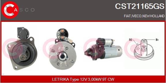 Casco CST21165GS - Starter www.autospares.lv