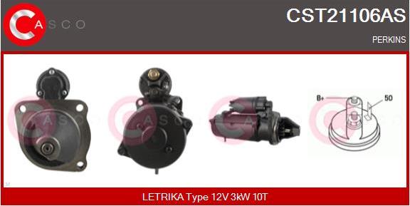 Casco CST21106AS - Starteris www.autospares.lv