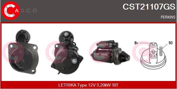 Casco CST21107GS - Стартер www.autospares.lv