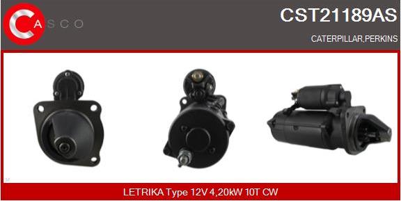 Casco CST21189AS - Starteris www.autospares.lv