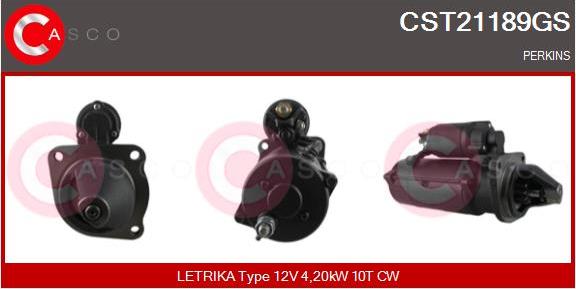 Casco CST21189GS - Starteris www.autospares.lv