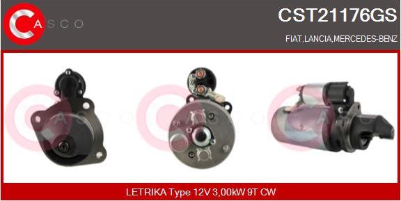 Casco CST21176GS - Стартер www.autospares.lv