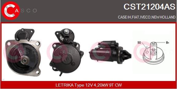 Casco CST21204AS - Starter www.autospares.lv