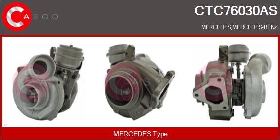 Casco CTC76030AS - Турбина, компрессор www.autospares.lv