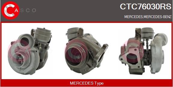 Casco CTC76030RS - Турбина, компрессор www.autospares.lv