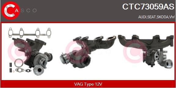 Casco CTC73059AS - Турбина, компрессор www.autospares.lv