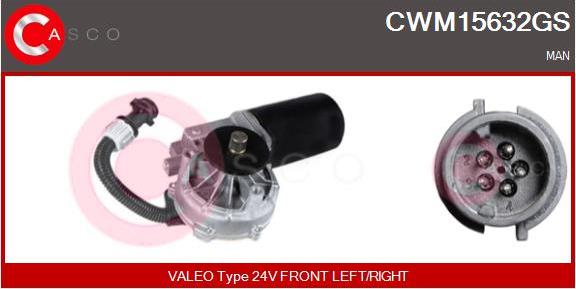 Casco CWM15632GS - Stikla tīrītāju motors www.autospares.lv