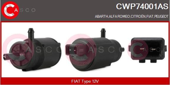 Casco CWP74001AS - Water Pump, window cleaning www.autospares.lv