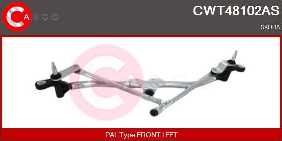 Casco CWT48102AS - Stiklu tīrītāja sviru un stiepņu sistēma www.autospares.lv