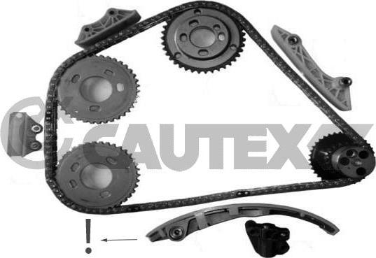 Cautex 752074 - Sadales vārpstas piedziņas ķēdes komplekts autospares.lv