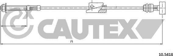 Cautex 761431 - Trose, Stāvbremžu sistēma www.autospares.lv