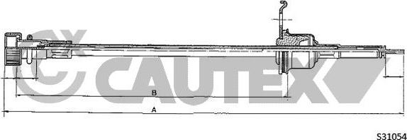 Cautex 762965 - Spidometra trose www.autospares.lv