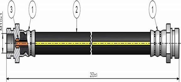 CAVO C900 457A - Bremžu šļūtene www.autospares.lv