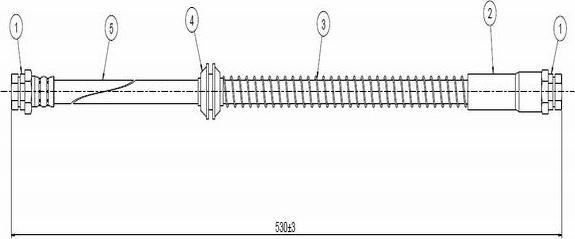 CAVO C900 127A - Bremžu šļūtene autospares.lv