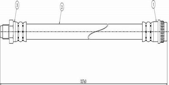 CAVO C800 474A - Bremžu šļūtene www.autospares.lv