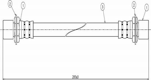 CAVO C800 503A - Bremžu šļūtene autospares.lv