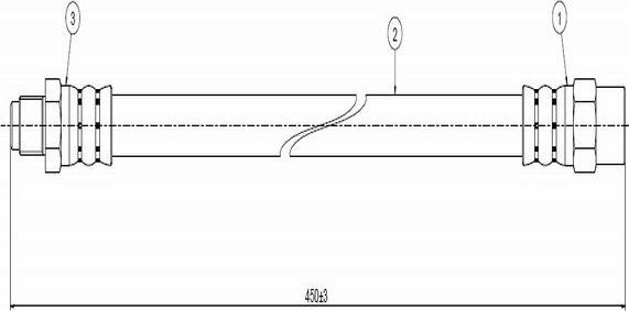 CAVO C800 514A - Тормозной шланг www.autospares.lv